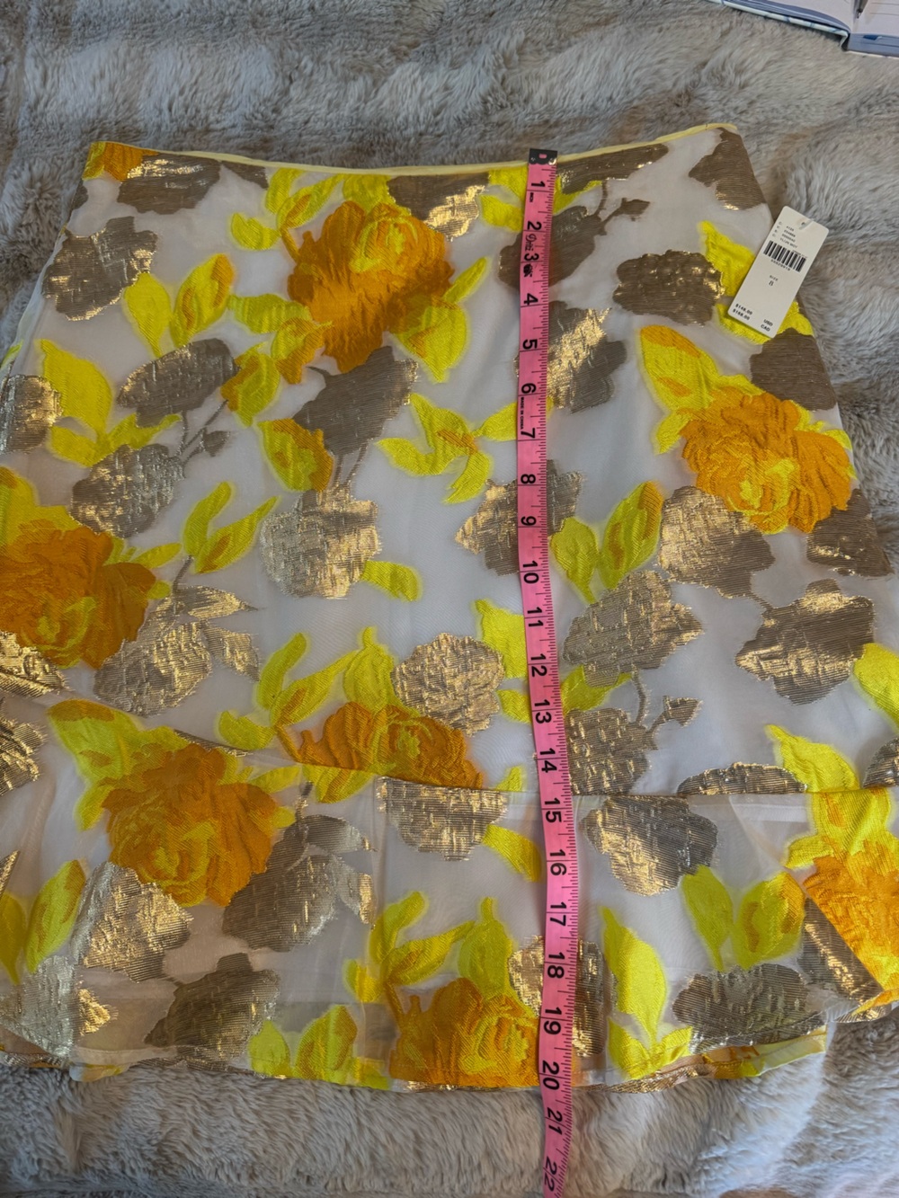 Maeve Anthropologie Flounced Jacquard Mini Skirt 8 - Picture 9 of 14